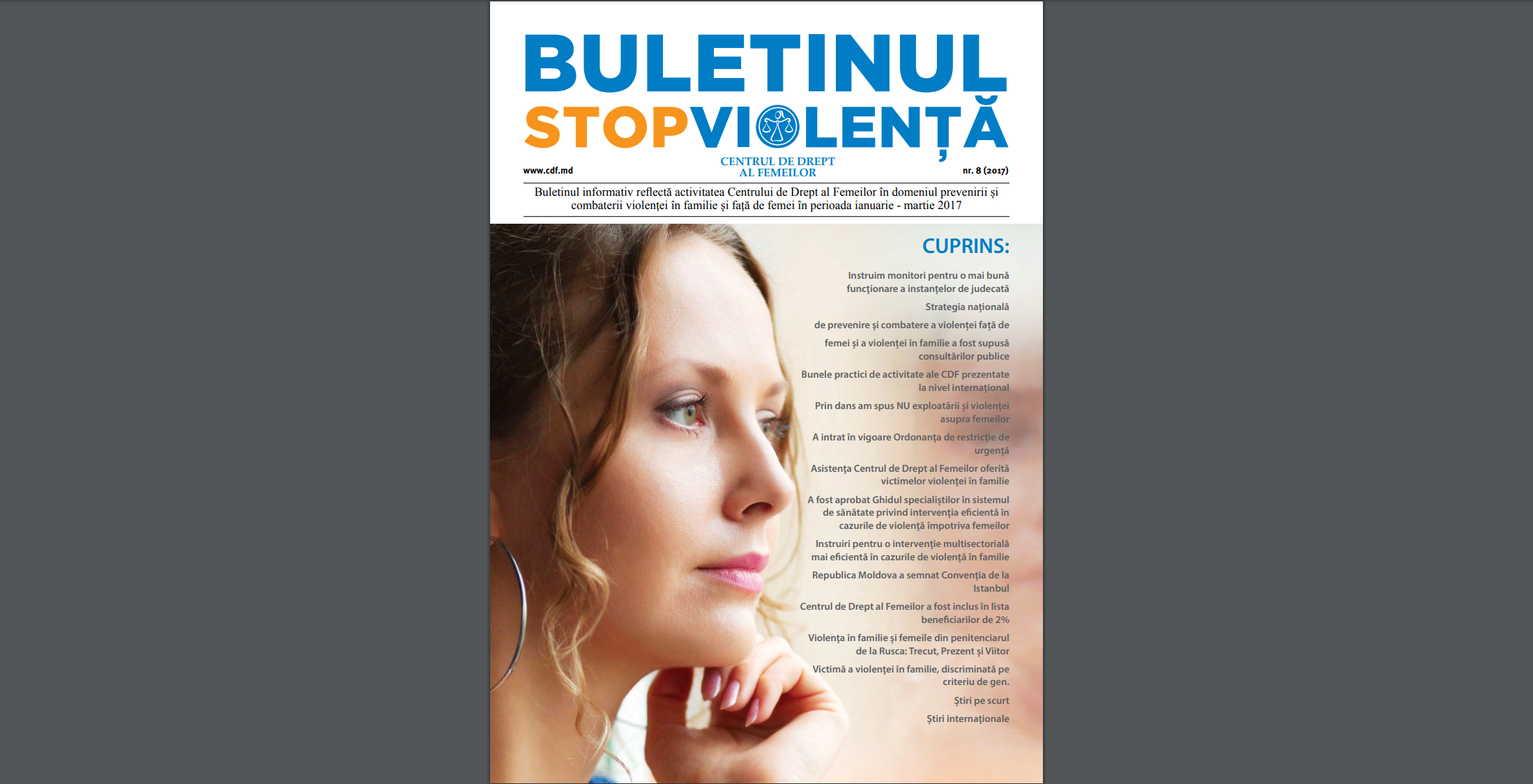 Buletinul Centrului de Drept al Femeilor – “Stop Violenta”