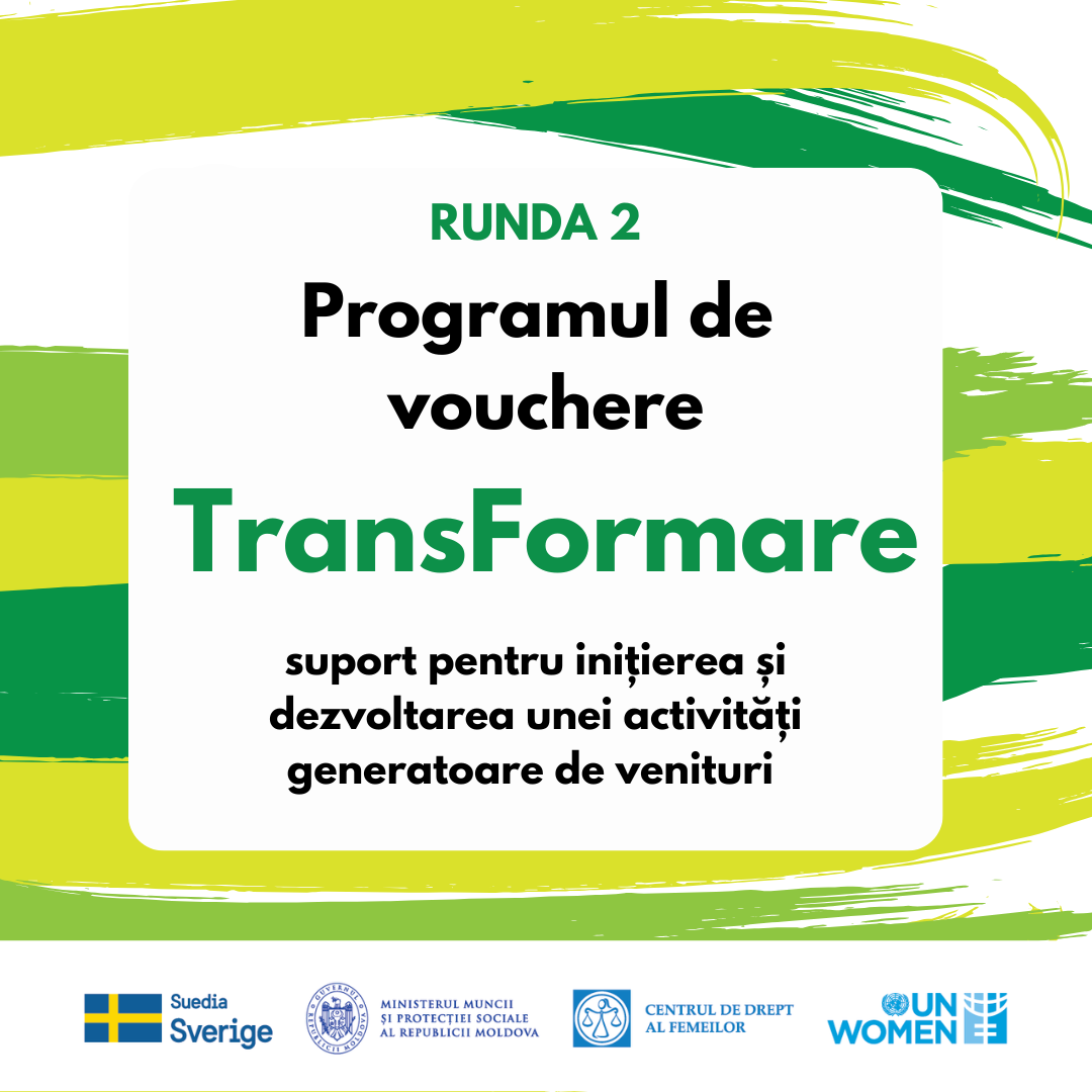 RUNDA 2 – apel de propuneri în cadrul Programului de vouchere – TransFormare, suport pentru inițierea și dezvoltarea unei activități generatoare de venituri