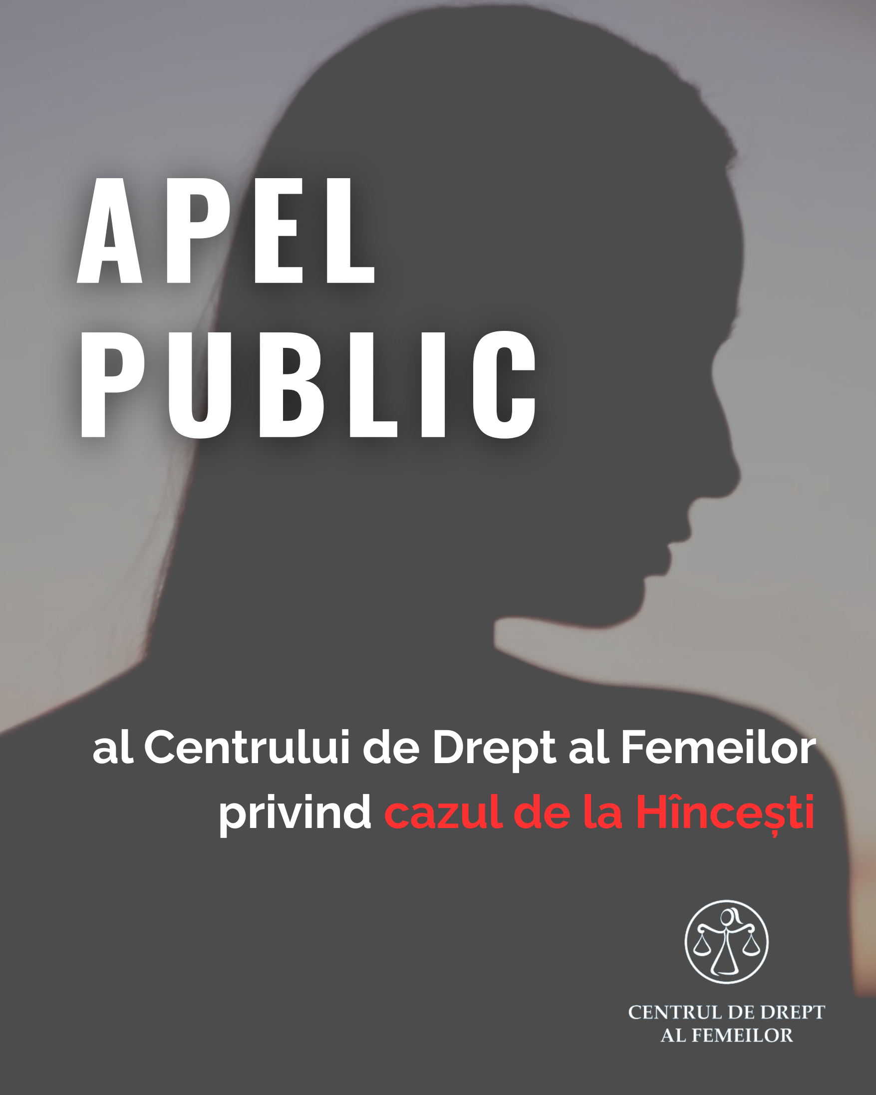 Centrul de Drept al Femeilor cere investigarea cu diligența cuvenită a cazului de la Hîncești și reiterează necesitatea incriminării distincte a femicidului în Codul Penal